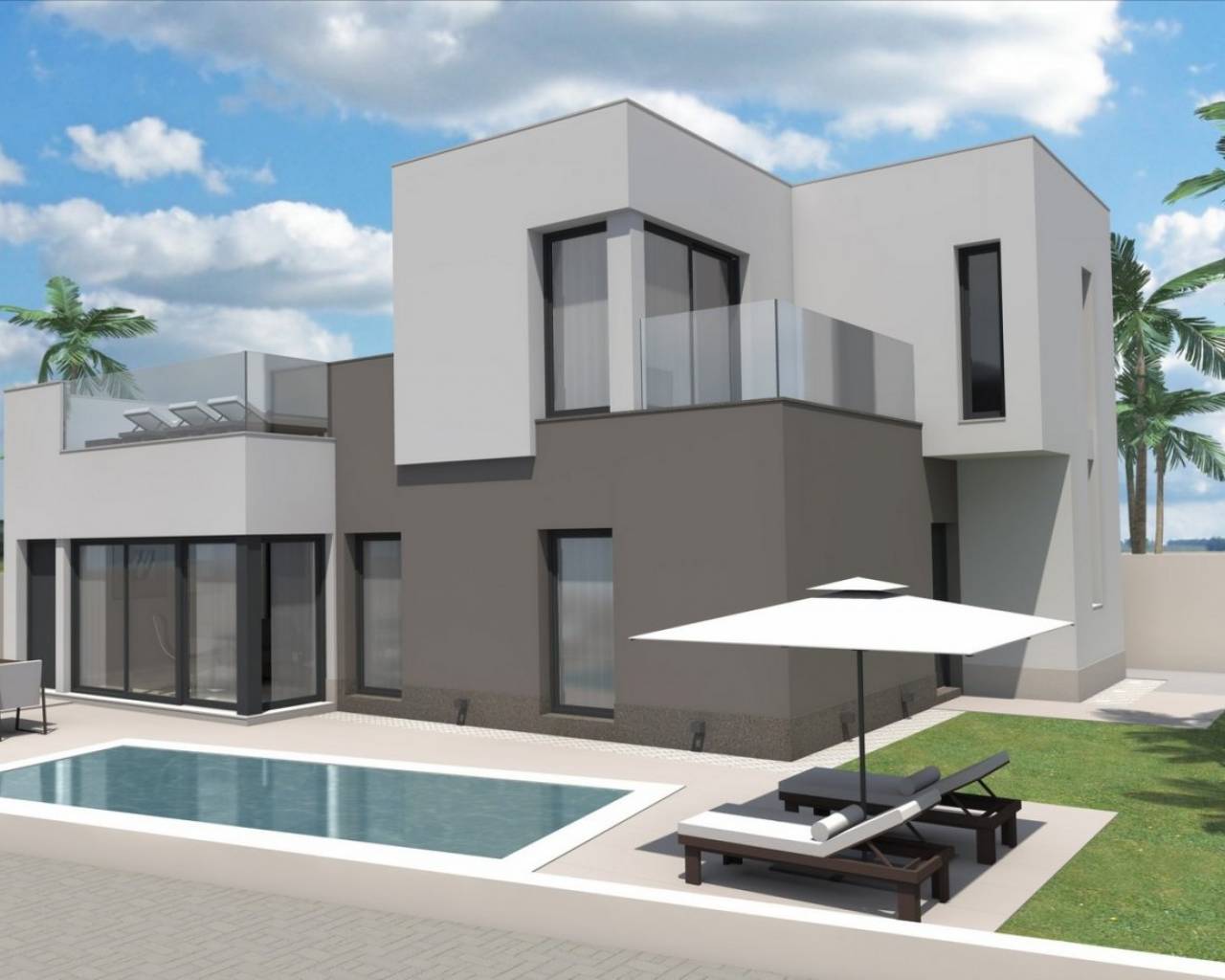 Nueva construcción  - Villas - Torrevieja - Aguas Nuevas 1