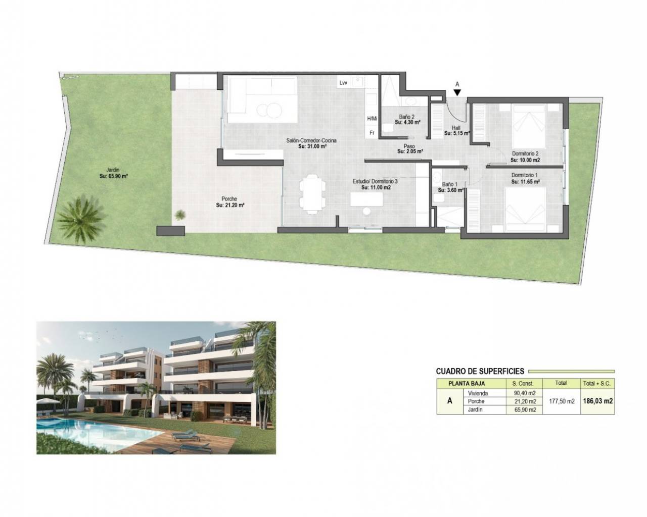 Nueva construcción  - Apartamentos - Alhama De Murcia - Condado De Alhama Resort